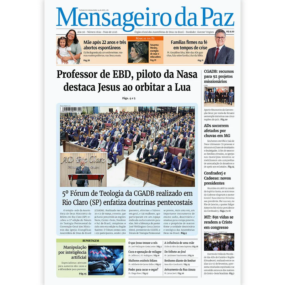 Jornal Mensageiro da Paz - Edição de Maio